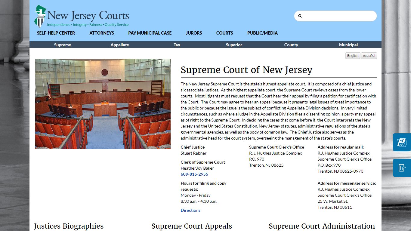 Supreme Court of New Jersey - New Jersey Superior Court